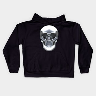 Metallic Skull Kids Hoodie